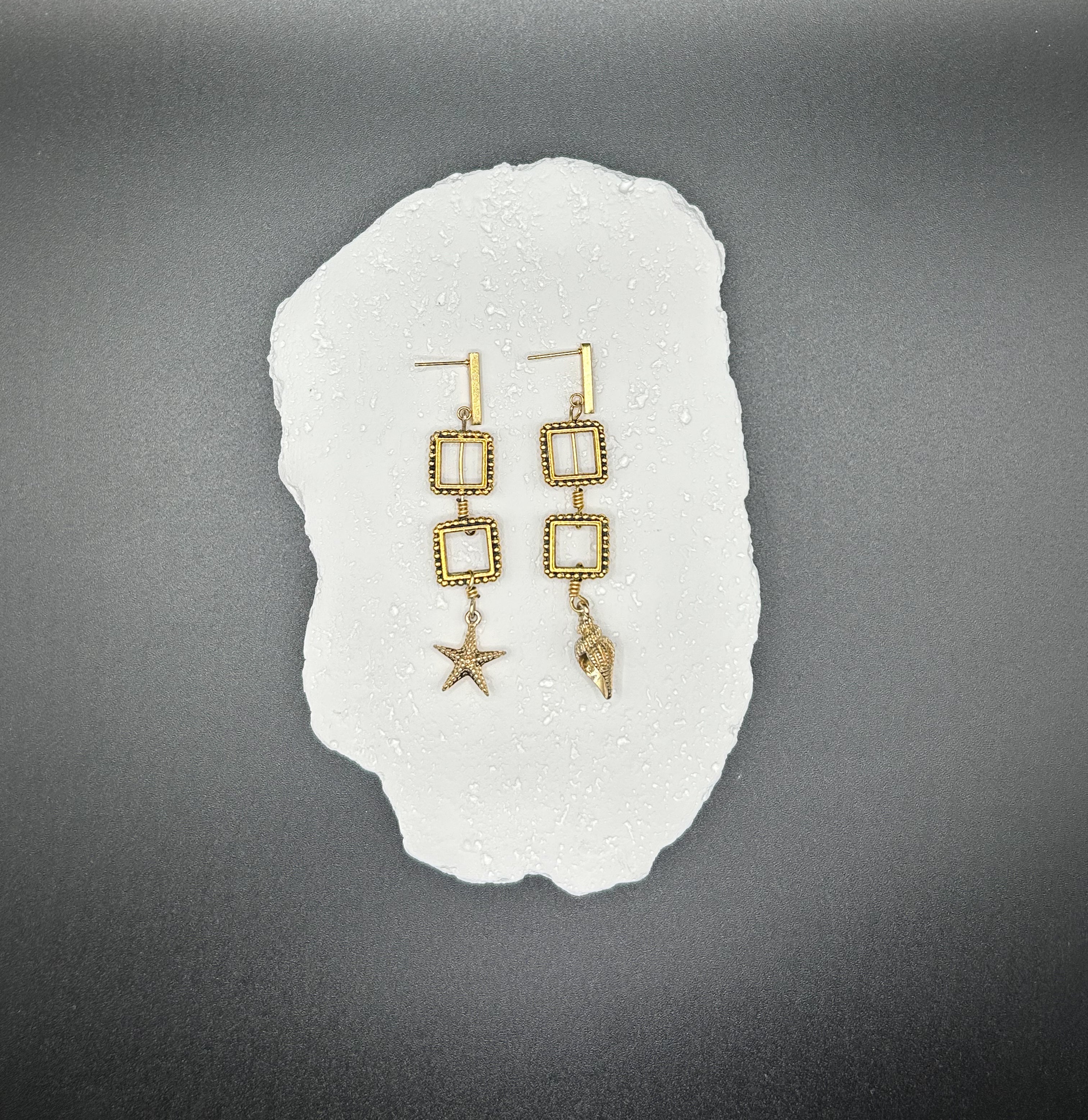 Salt and Gold Earrings