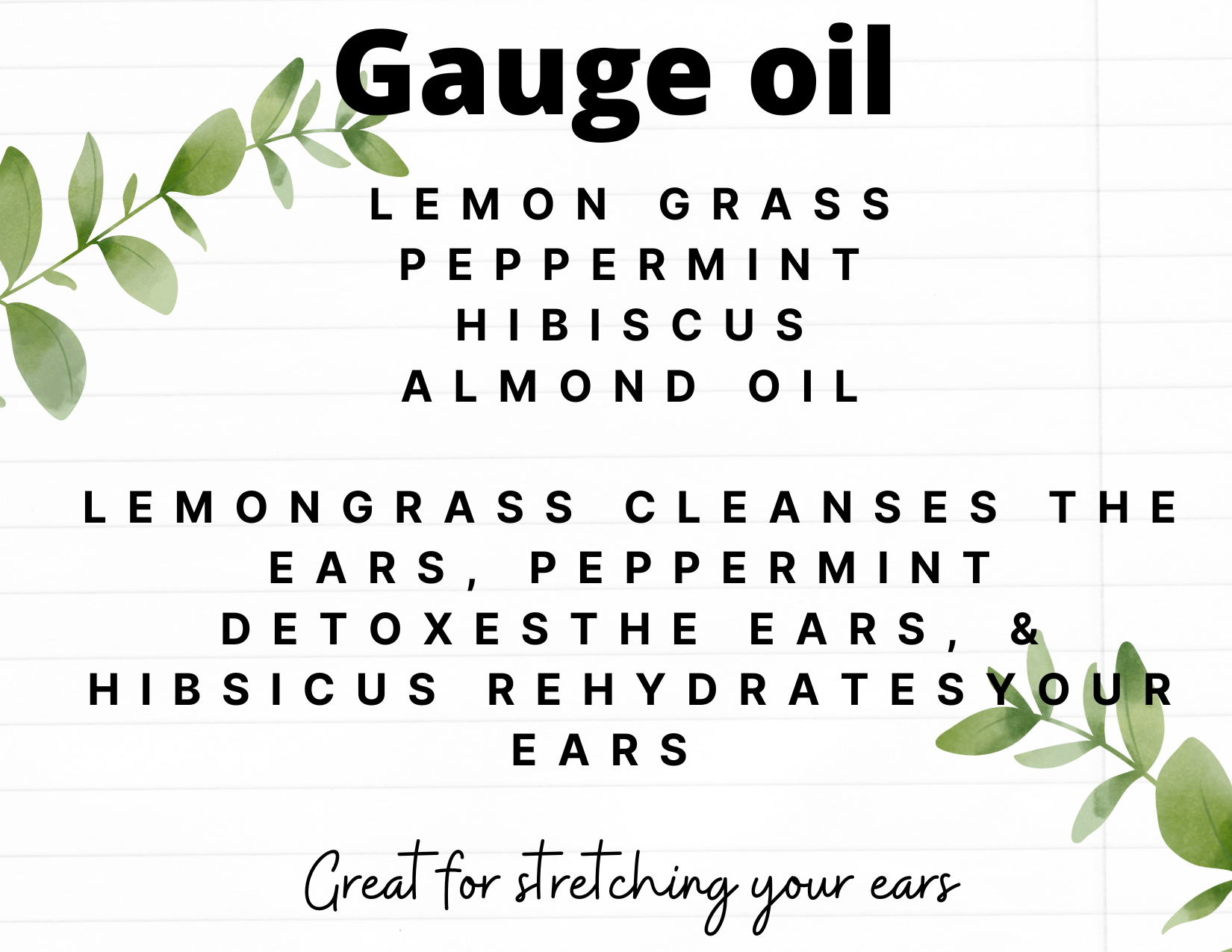 Gauge oil